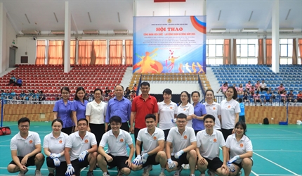 Đoàn vận động viên Công đoàn Viện KSND quận Hà Đông để lại hình ảnh đẹp...